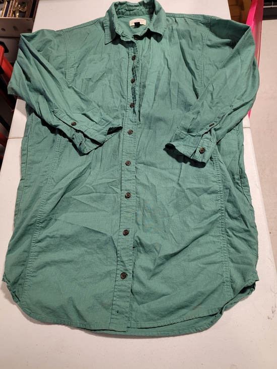 Universal Thread Tops - Universal Thread Seafoam Green Lightweight Button-Front Shirt Jacket
